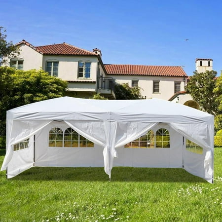 Ktaxon 10x20 EZ Pop UP Wedding Party Tent Folding Canopy Heavy Duty 6 Wallsides