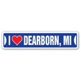 thumbnail image 1 of SignMission SSIL-Dearborn Mi Street Sign - I Love Dearborn, Michigan, 1 of 1