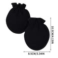 thumbnail image 3 of Voska Newborn Baby Boys Girls Mittens 0-6 Months Infant Toddler Mittens No Scratch Solid Color Gloves Dark Gray, 3 of 3