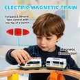 thumbnail image 2 of 60Pcs Wooden Train Track Set, 203-inch Track Length, Train Bridge Toy Set for Toddlers, Scenario Building Blocks Toddler Toys with Airplane and Magnetic Crane, Birthday Gift Ideas for Boys and Girls, 2 of 8