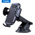 thumbnail image 1 of TOPK-Soporte de teléfono para coche, soporte de teléfono móvil para salpicadero de coche y parabrisas Universal, soporte giratorio de 360 °, 1 of 4
