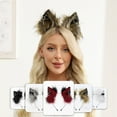 thumbnail image 2 of BEGHUAS Artificial Cat Ear Hairband Headbands with Earrings Animal Ear Costume for Halloween and Cosplay, 2 of 4
