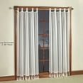 thumbnail image 2 of Rajah Pearl Ivory Semi Sheer Polyester Voile Victorian Tab Top Window Treatment 2-84L Panels Set, 2 of 5