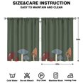 thumbnail image 2 of Mushroom Curtains-Blackout Curtains Bedroom Decor Living Room Darkening Grommet Window Drapes 2 Panels Set 42x54 inch, 2 of 2