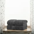 thumbnail image 3 of Superior Hymnia Egyptian Cotton Bath Towel Set, Charcoal, 3 of 8