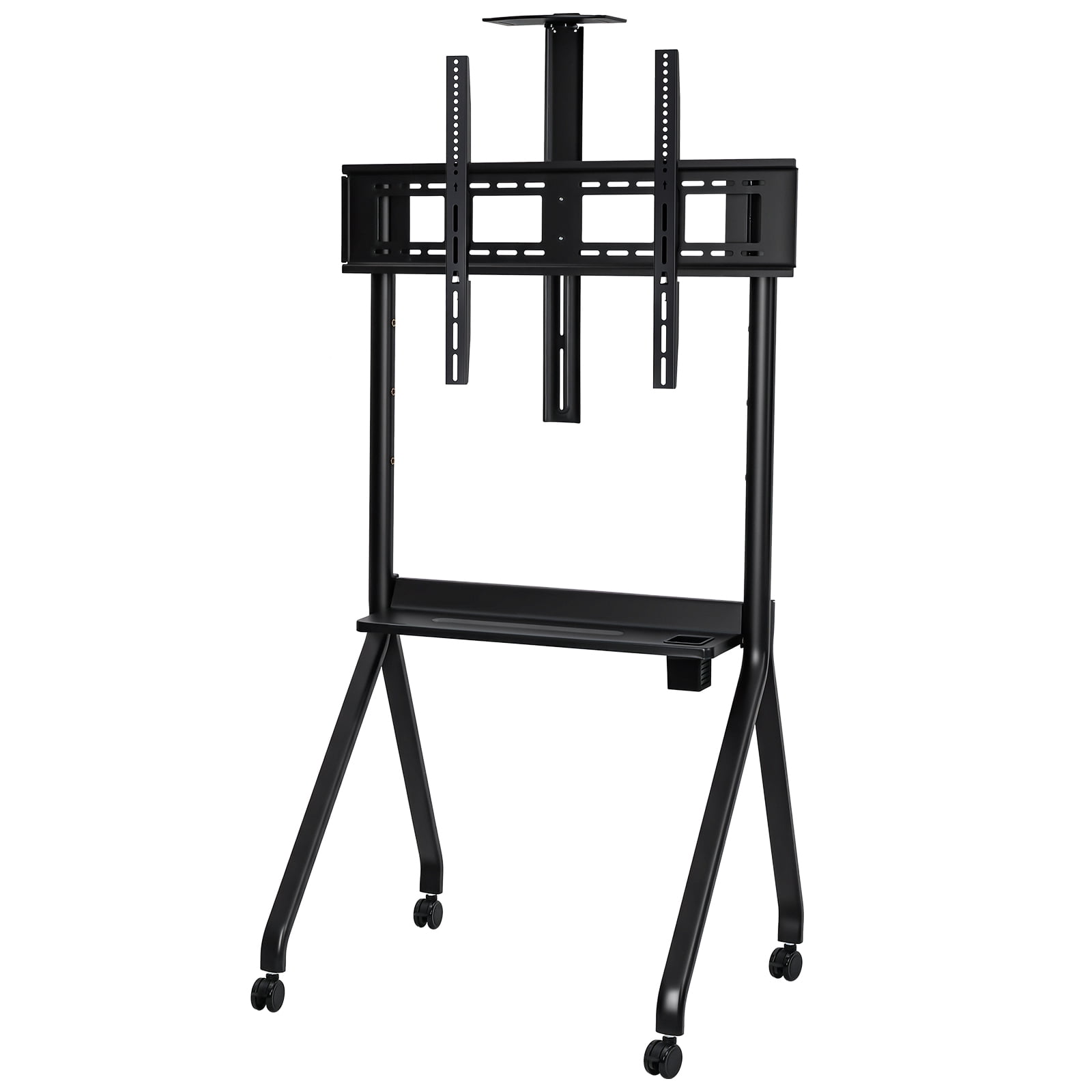 Smart Board Stand for 42-86In Interactive Whiteboard, Height Adjustable Mobile Stand with 4 Lockable Rolling Wheels