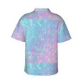 thumbnail image 3 of JUNZAN Fantasy Gradient Pattern Hawaiian Shirt for Men,Summer Beach Casual Short Sleeve Button Down Shirts-Small, 3 of 9