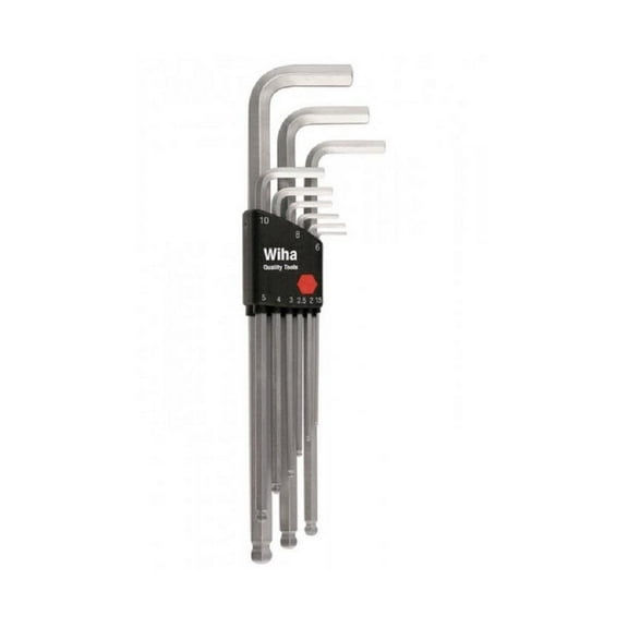 Wiha Ball End Hex Metric L-Key 9 Pc. Set