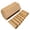 Light Brown, variant on QLUEWX Foldable Modular Storage Organizer, 7 Compartment Portable Small Parts Hardware Organizer Box, Stackable Screw Nail Bolt Craft Bead Jewelry Organizer for Garage Workshop Office Home