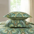 thumbnail image 4 of NEWLAKE 3-Piece Green Floral Quilt Bedding Sets, Queen, 4 of 9