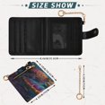 thumbnail image 3 of Small Wallet For Women Bifold Leather Pocket Coin Credit Card Holder With RFID Blocking Colorful Turtle Design, 3 of 6