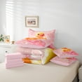 thumbnail image 6 of jejeloiu Rustic Duck 7-Piece Bedding Comforter Set,Cartoon Animal King Bedding Sets,Pink Yellow Bed Sheets For Girls Teens,Ultra Soft Home Decor Reversible, 6 of 8