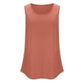 thumbnail image 6 of Crunowin Women's Going out Tops Tank Tops Sleeveless Cami Shirts Solid Color Undershirt Orange Size L, 6 of 8
