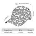 thumbnail image 2 of Gukieu Snake Prin Baseball Cap, Adjustable Sweat-wicking Daily,Travel, Sports Cap, Unisex, 2 of 6