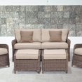 thumbnail image 2 of Southern Enterprises Avadi Outdoor 2.5 Seater Sofa & Ottoman Set-Material:Polyethylene Wicker,Number of Items:3 Piece,Size:66"W x 33.75"L x 32.75"H, 2 of 6