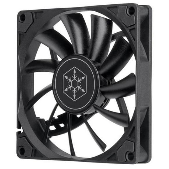 SilverStone Technology AS90B 92 mm Air Slimmer 90 Amélioré Ventilateur Mince de Performance avec PWM&44; Noir