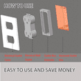 thumbnail image 2 of 1/2inch Single Gang Outlet Box Extender-Electrical Box Extender Solution for Electrical Outlet Box Switches & Outlets, 2 of 5