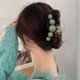 thumbnail image 4 of Hair Clips Large Green Pearl Hair Jaw Clips Non Slips Hair Claw Clips Elegant Big Pearl Hair Accessories for Women Acrylic Hair Crab Clips Strong Hold, 4 of 4