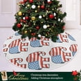 thumbnail image 6 of FMSHPON USA Flag Elephant Xmas Christmas Tree Skirt Stand Mat for Holiday Party Decoration Indoor Outdoor 36 inches, 6 of 6