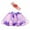 A-Purple311, variant on JAJAHO Girls Tutu Skirts Layered Rainbow Mesh Party Dance Tulle Puffy Mini Skirt With Headband 2PCS Set Lovely Skirt
