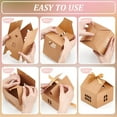 thumbnail image 4 of 20Packs Small House Shaped Gift boxes with Ribbon 4.9x4.9x5.3 inch Paper Candy box Cardboard Treat Bags, 4 of 6