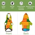 thumbnail image 6 of KLL Colorful Building Blocks for Basic Dog Hoodie - Pet Hoodie Sweater with Leash Hole - Cute Dog Sweatshirt - Pet Clothes Hooded Sweatshirt for Dog & Cat -X-Small, 6 of 8