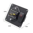 thumbnail image 3 of fastboy Circuit Breaker With Boat Rocker Switch ON-OFF Circuit Breaker With Boat Rocker Panel Switch Panel Switch Reliable Safe 100A 1Set, 3 of 6