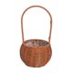 thumbnail image 2 of Cesta de flores, cesta de picnic, cesta de ratán simulado, soporte para frutas, contenedor para accesorios de fotos Redondo 13x13x29cm, 2 of 9