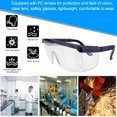 thumbnail image 3 of Protective Goggles, Shooting Ranges Anti-scratch Coating Anti-Fog Goggles Shock-proof Transparent Clear Lens with Anti-Fog Goggles for Polishing for Experiment bright black,sand, 3 of 8