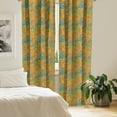thumbnail image 2 of Ambesonne Autumn Window Curtains, Botanical Leaves Art, Each 28" W x 84" L, Yellow and Multicolor, 2 of 4
