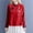 Red, variant on Endives Womens Cotton Linen Shirt Artistic Retro Embroidered Chinese Style Top Stand Collar Buckle Long Sleeve Shirt Spring Outfit White