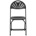 thumbnail image 4 of Flash Furniture 2 Pack HERCULES Series 650 lb. Capacity Black Plastic Fan Back Folding Chair, 4 of 14