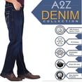 thumbnail image 2 of Mens Denim Jeans Straight Fit Boot Cut Jeans, 2 of 5