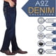 thumbnail image 2 of Mens Denim Jeans Straight Fit Boot Cut Jeans, 2 of 5