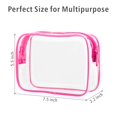 thumbnail image 5 of PACKISM Clear Toiletry Bag, 3 Pack TSA Approved Toiletry Bag Quart Size Bag, Travel Makeup Cosmetic Bag for Women Men, Carry on Airport Airline Compliant Bag, White (for age 12 or above), 5 of 7