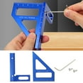 thumbnail image 6 of Imperial 3D Multi-Angle Measuring Ruler, 45 90 Degree Aluminum Alloy Woodworking Square Protractor, Miter Triangle Ruler High Precision Layout Measuring Tool for Engineer Carpenter, 6 of 7