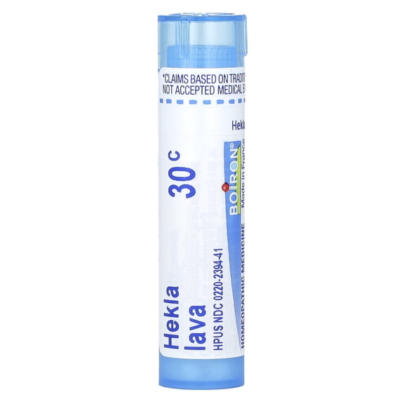 Boiron Hekla Lava 30C, Homeopathic Medicine for Toothache Relief, 80 Pellets