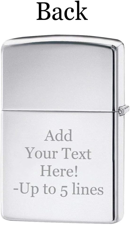 Zippo Lighter - Personalized Custom Message Engraved on Backside for Abstract USA Flag American US Patriotic (We The People Statue of Liberty Z5207)
