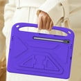 thumbnail image 6 of Allytechgroup Kids Case for Samsung Galaxy Tab S10 FE+ Plus 13.1 Inch 2025 SM-X620 X626B, Lightweight EVA Foam Handle Stand Foldable Kids Friendly Bumper Cover for Galaxy Tab S10 FE+, Purple, 6 of 6