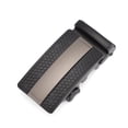 thumbnail image 2 of Cinturón de piel de vaca con hebilla automática para hombre, electroforesis, negro, doble cara, dos capas, cinturón de piel de vaca, cinturón de cuero exclusivo para hombre, 2 of 5