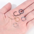 thumbnail image 4 of 18G Clicker Nose Piercing Septum Ring Basic Silver Conch Helix Cartilage Piercing Earring, 4 of 7