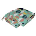 thumbnail image 2 of Vargottam Non Slip DiningChairCushionU-ShapedPrinted Indoor/OutdoorChairPadsHome Decor Reversible & Machine Washable DiningChairPad With String Ties - Set Of 2-Aquamarine, 2 of 8