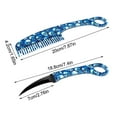 thumbnail image 2 of Stainless Steel Portable Comb Knife | Dual-Use Comb with Built-In Blade | Durable Multifunction Travel Tool | Easy to Clean | Outdoor Utility | 1 Piece | Compact Size, 2 of 6