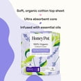 thumbnail image 5 of Honey Pot 100% Organic Cotton Cover Calming Herbal Infusion Overnight Pads, 12 Count, 5 of 10
