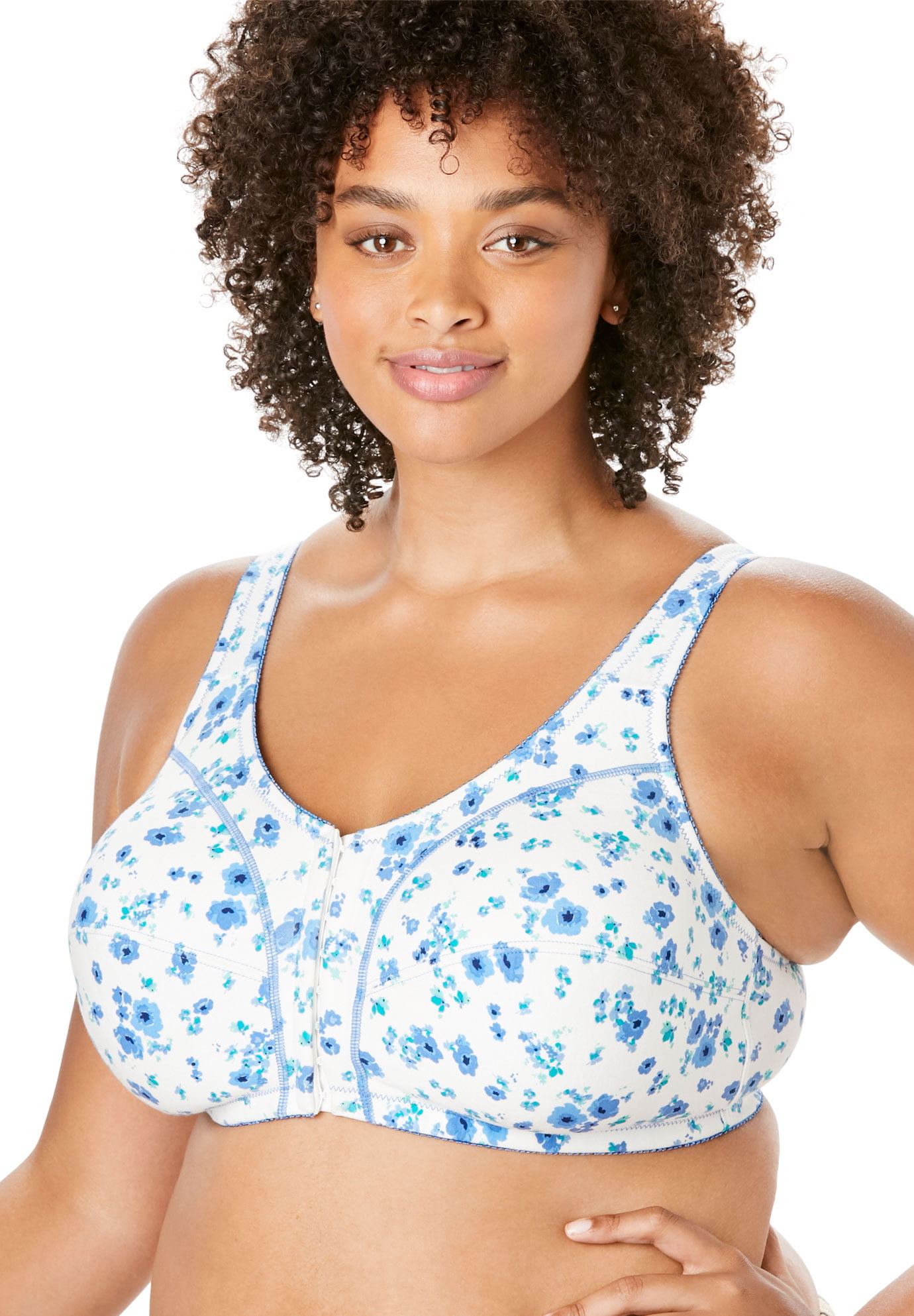 Fruit of the Loom Womens Front Closure Cotton Bra 