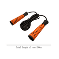 thumbnail image 2 of Adjustable Jumping Rope | Tangle-Free Skipping Cable |for Adult , Kids, Cardio Fitness Training - orange, 2 of 5