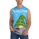 thumbnail image 1 of Balery Merry Christmas Gnome Camisetas sin mangas para hombre, absorbe la humedad y protege contra el mal olor.-XX-Large, 1 of 7