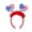 E003- Style C, variant on Independence Day Party Headband, Red White and Blue Decorations, Fourth of July Party Favors, Accessories, 250 Years American Celebration Flag Head Topper for Patriotic Parade and