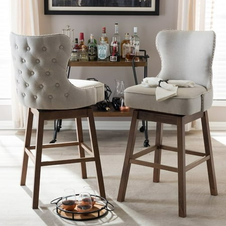 gracie oaks alfson 30 51 swivel bar stool set of 2 walmart com