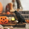 thumbnail image 7 of Gothic Home Crow Tealight Candle Holder Indoor Lamp Decorative Resin Statue for Halloween Elegant Desktop Ornament Piece for Living Room and Bedroom, 7 of 7
